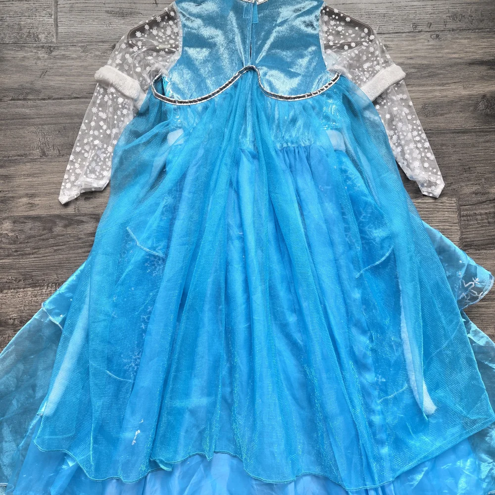 Blue Snow Princess Costume for Kids - Picture 5 of 6